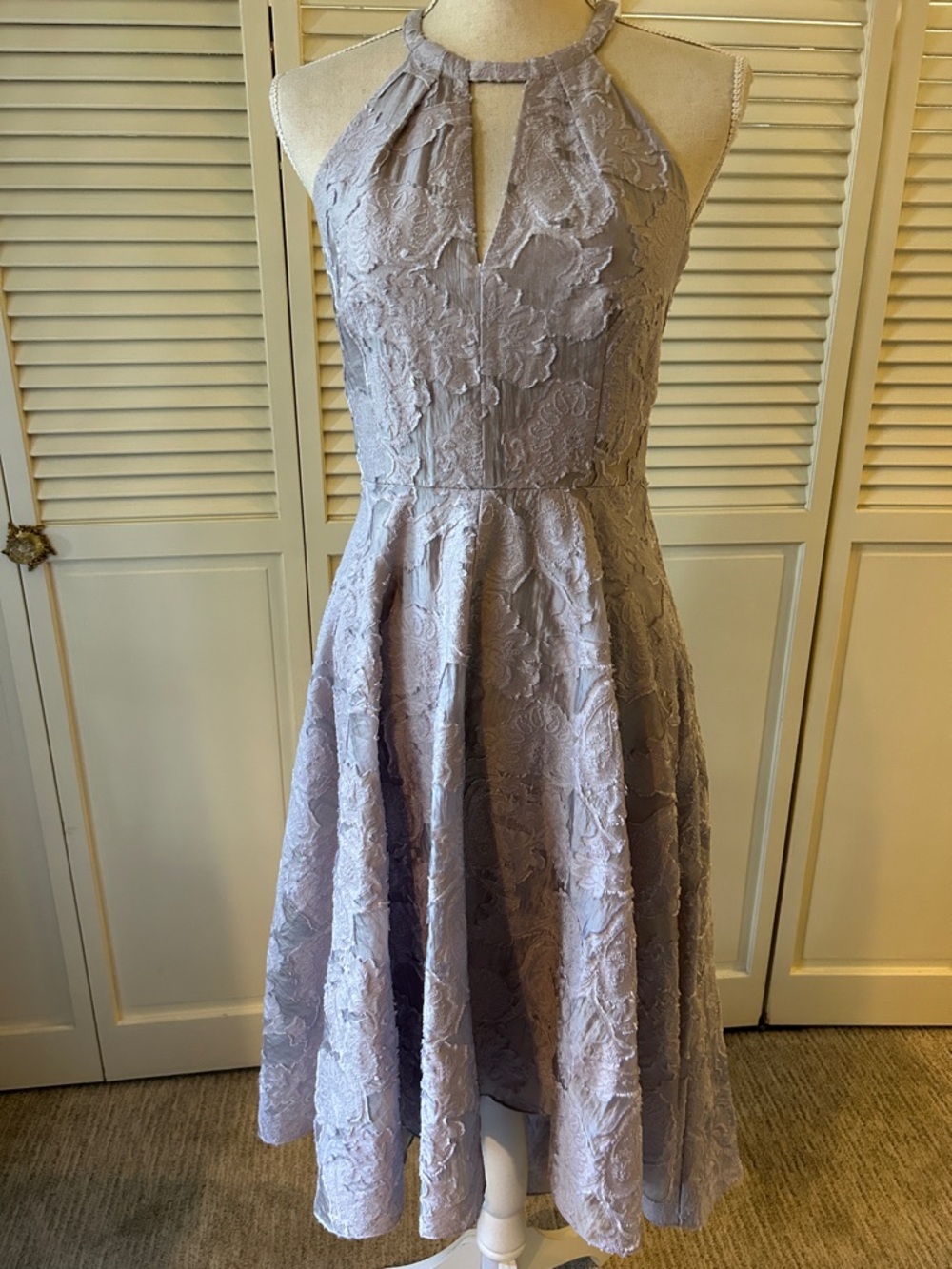 Ann Taylor lavender semi formal  halter dress